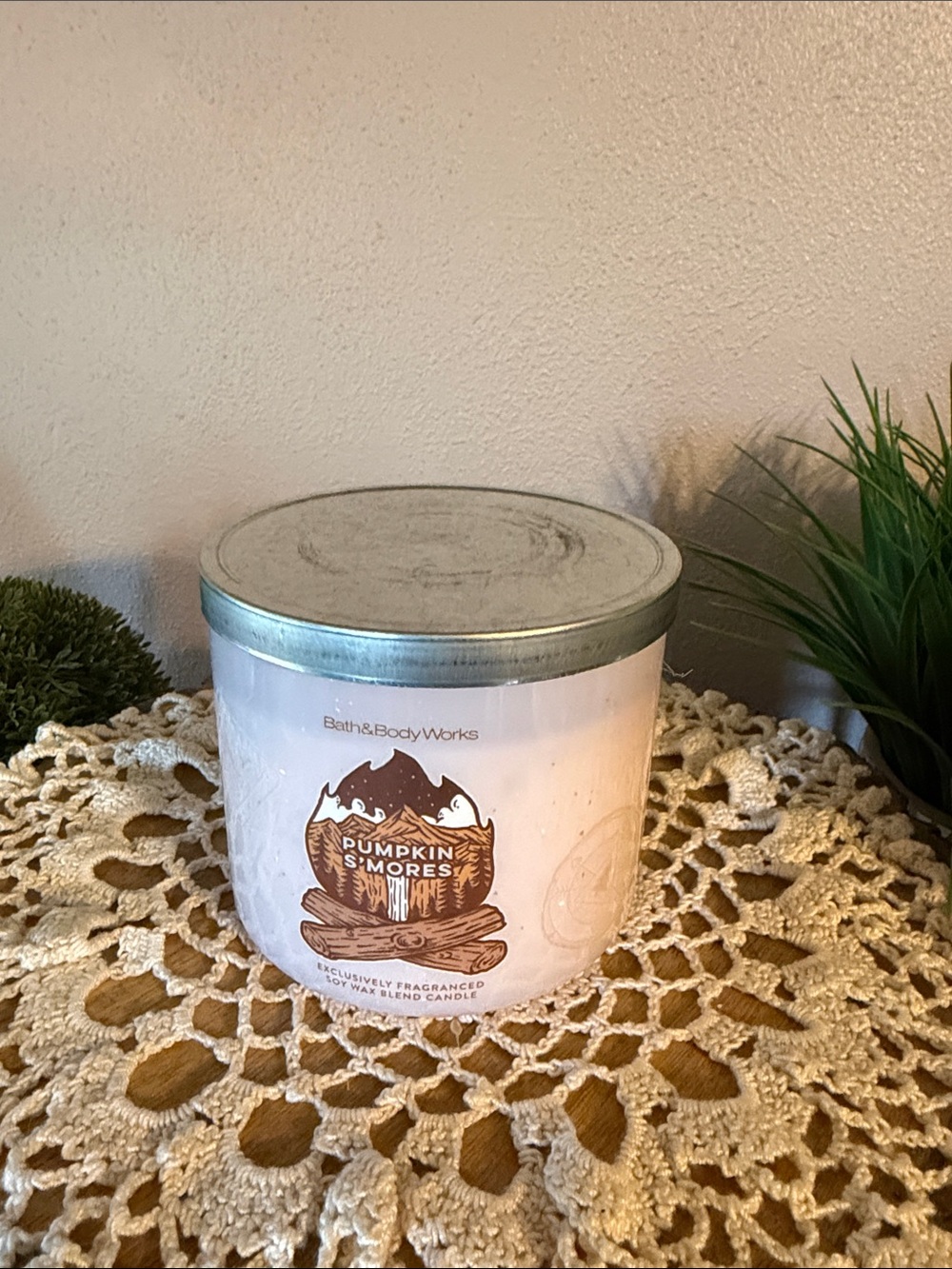 Bath & Body Works Pink Pumpkin S'mores 3-Wick Candle